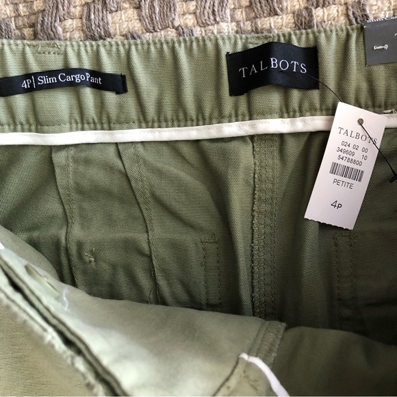 Talbots slim cargo pant size 4P - Picture 2 of 11